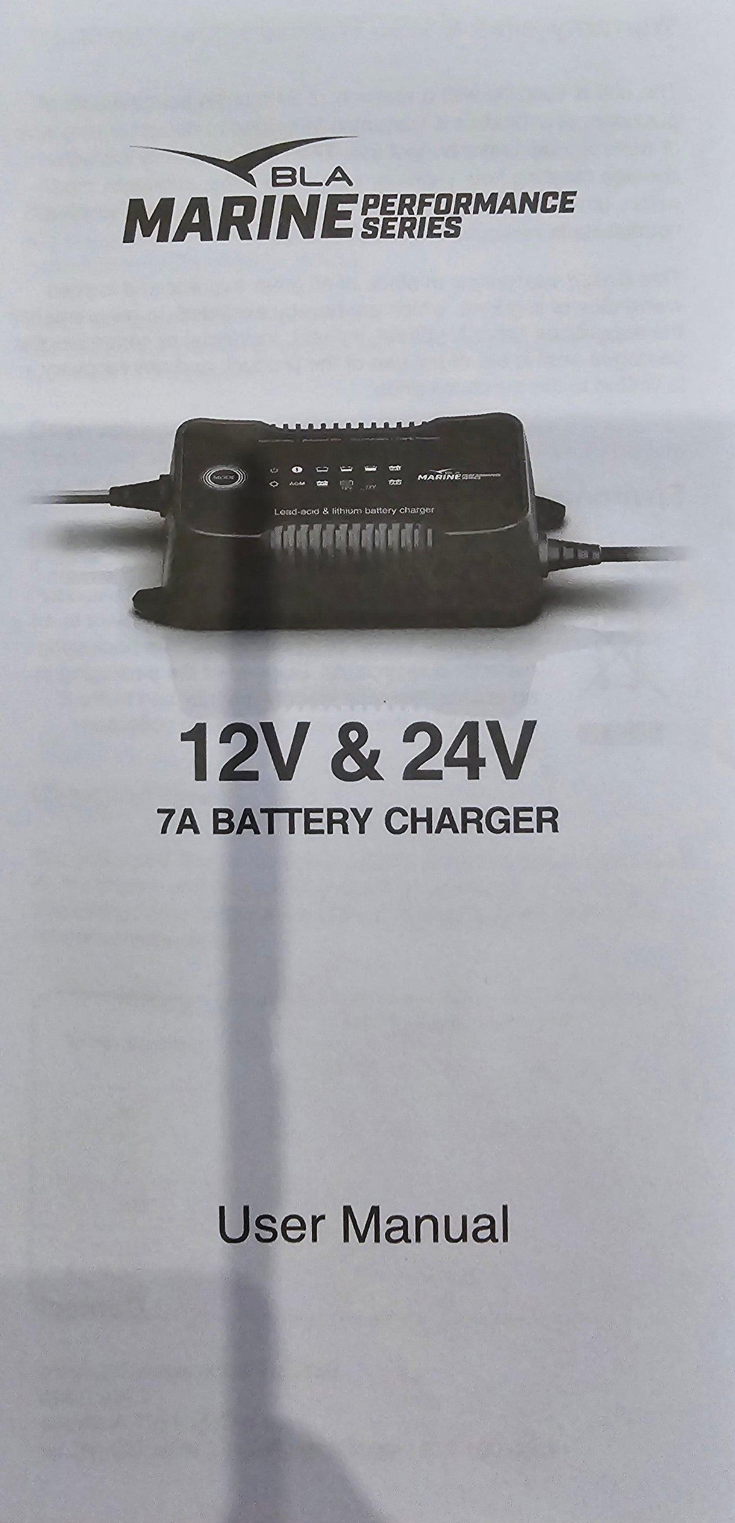 12v & 24v 7amp Battery Charger Lithium Battery Charger