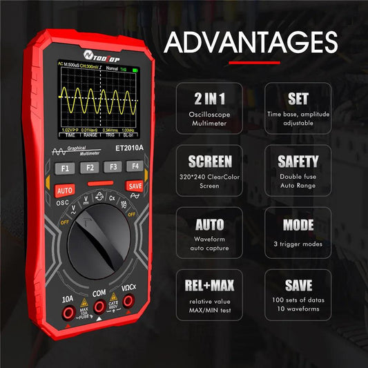2 In 1 Digital Multimeter & Oscilloscope Multimeter