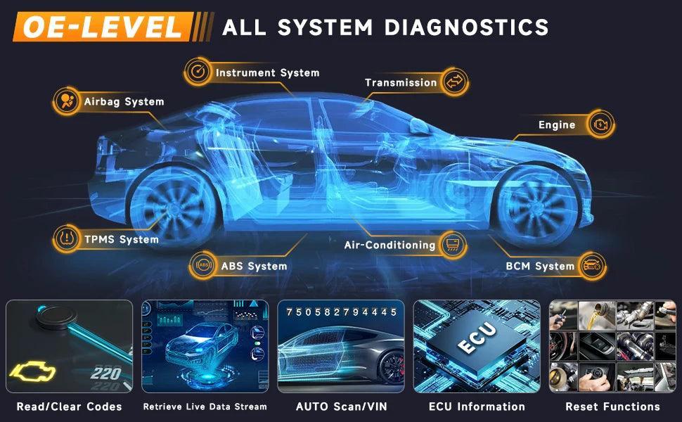 2024 FOXWELL NT1009 OBD2 Bluetooth Car Scanner OBD Scanner