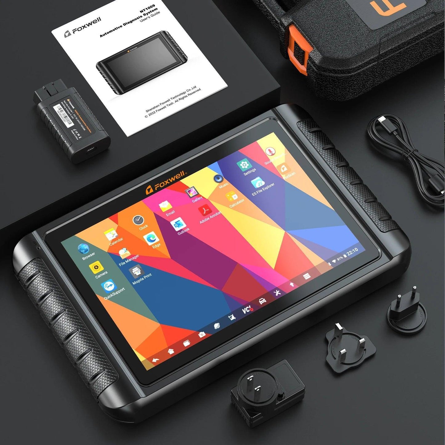 2024 FOXWELL NT1009 OBD2 Bluetooth Car Scanner OBD Scanner