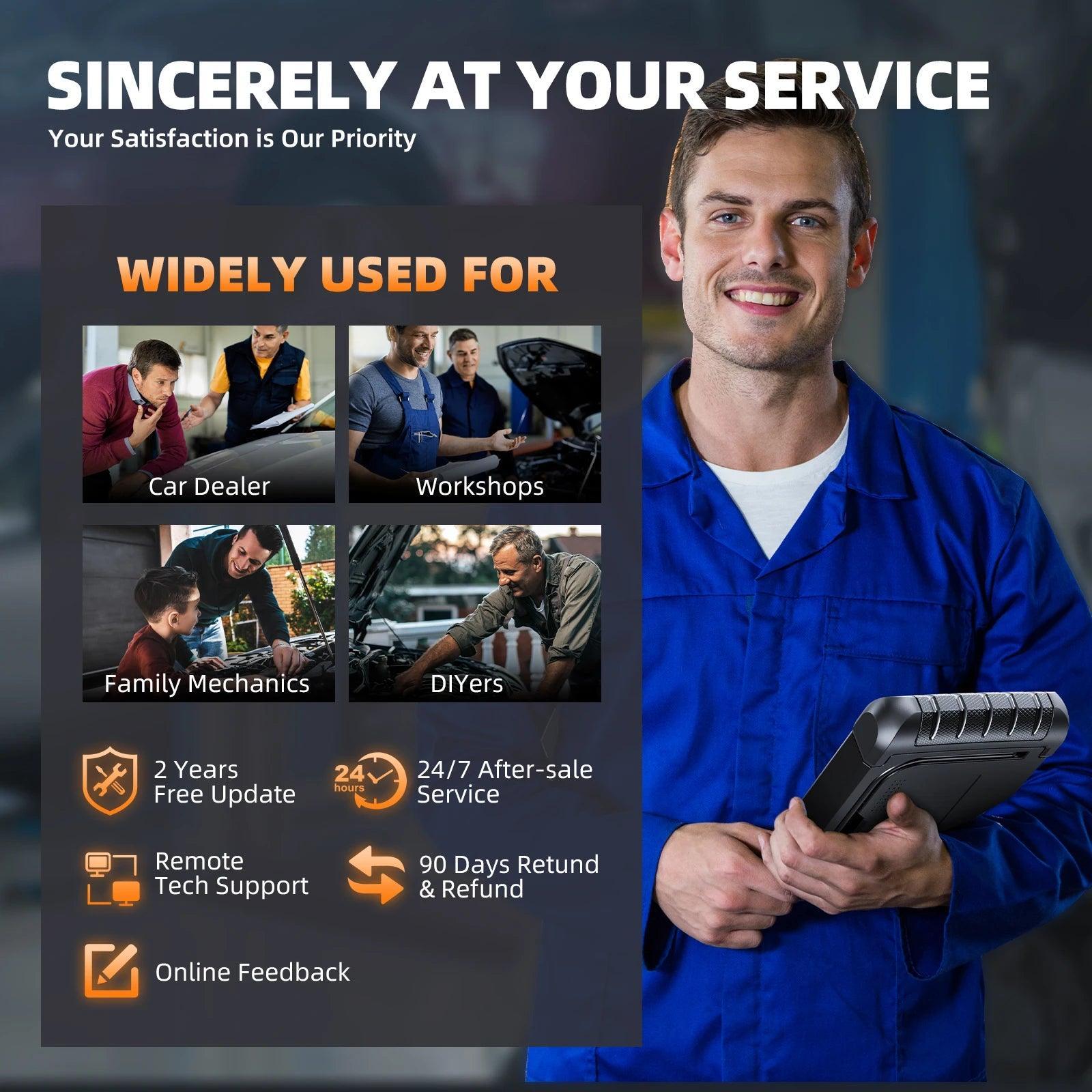 2024 FOXWELL NT1009 OBD2 Bluetooth Car Scanner OBD Scanner