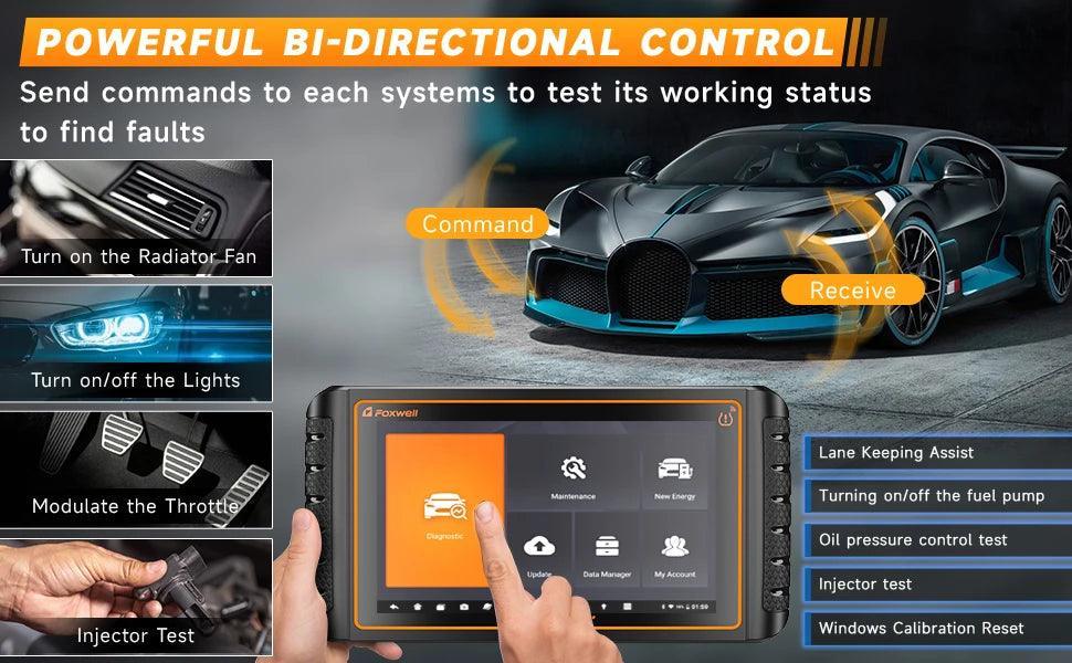 2024 FOXWELL NT1009 OBD2 Bluetooth Car Scanner OBD Scanner