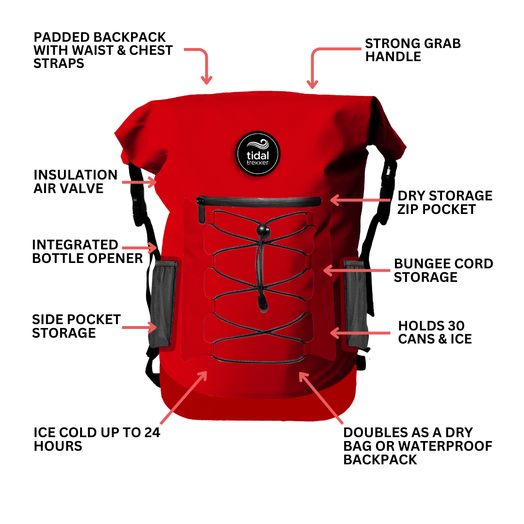 35L Insulated Cooler Backpack Tidal Trekker