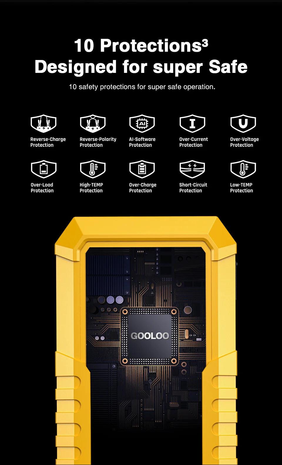 4000A Start Power Bank 26800mAh Jump Starter Car Booster External Battery 12V Starting Device for Petrol Diesel Powerbank Portable Jump Starter