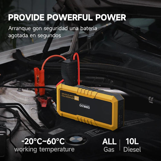 4000A Start Power Bank 26800mAh Jump Starter Car Booster External Battery 12V Starting Device for Petrol Diesel Powerbank Portable Jump Starter