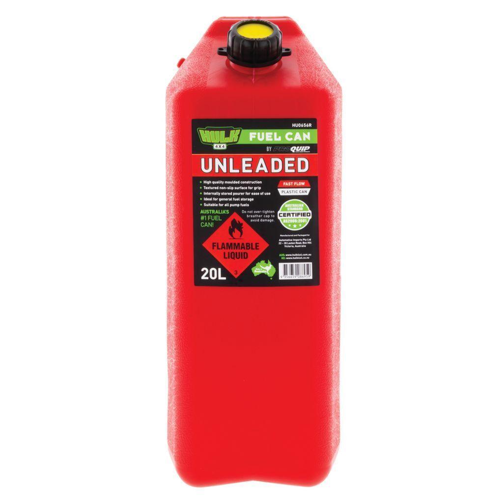 Fast Flow Plastic Fuel Can - Unleaded 20 Litre