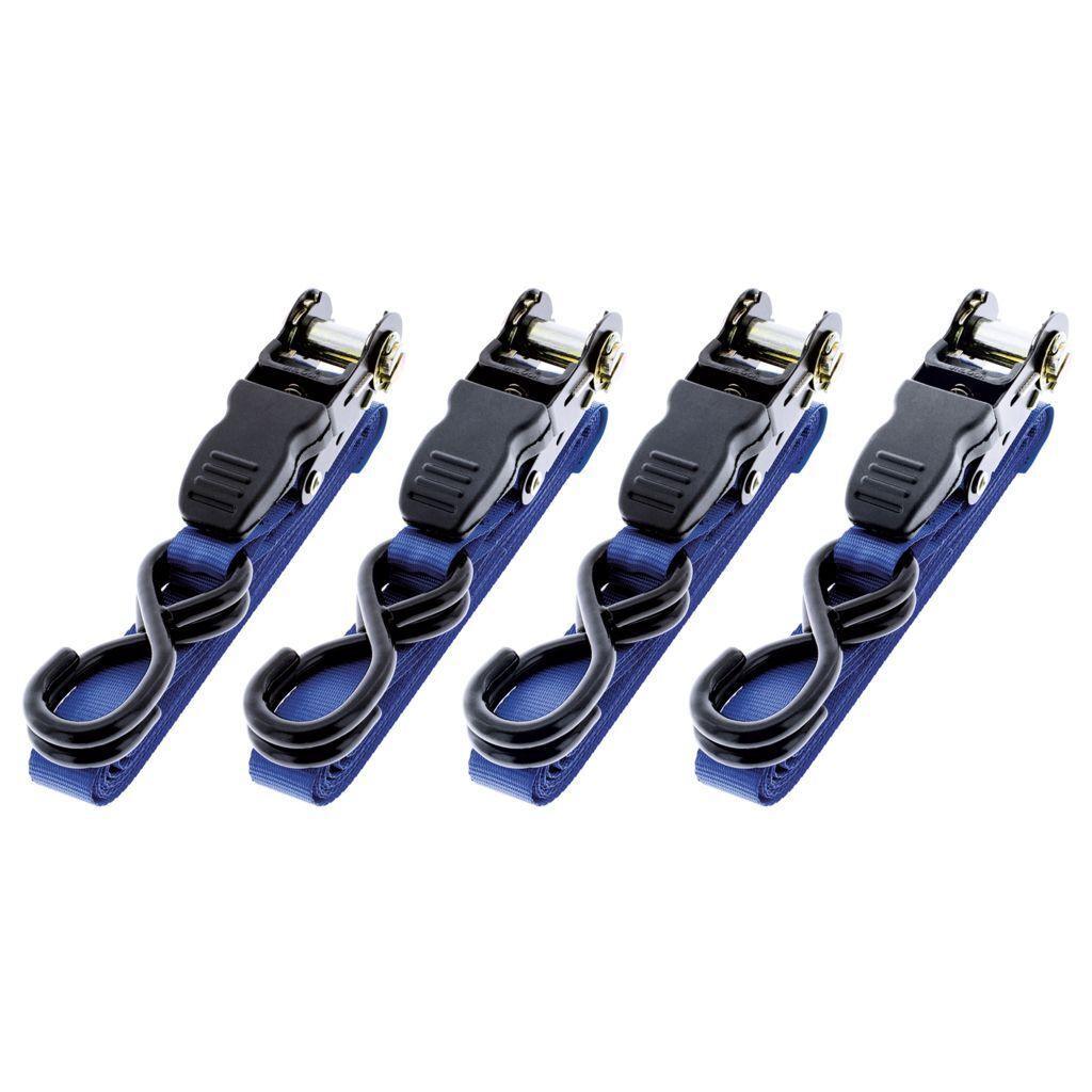 Ratchet Tiedown Straps (4PK)