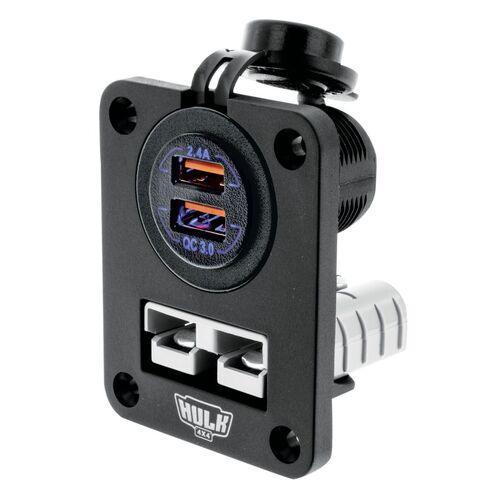 Double Flush Mount Housing With 50A Plug