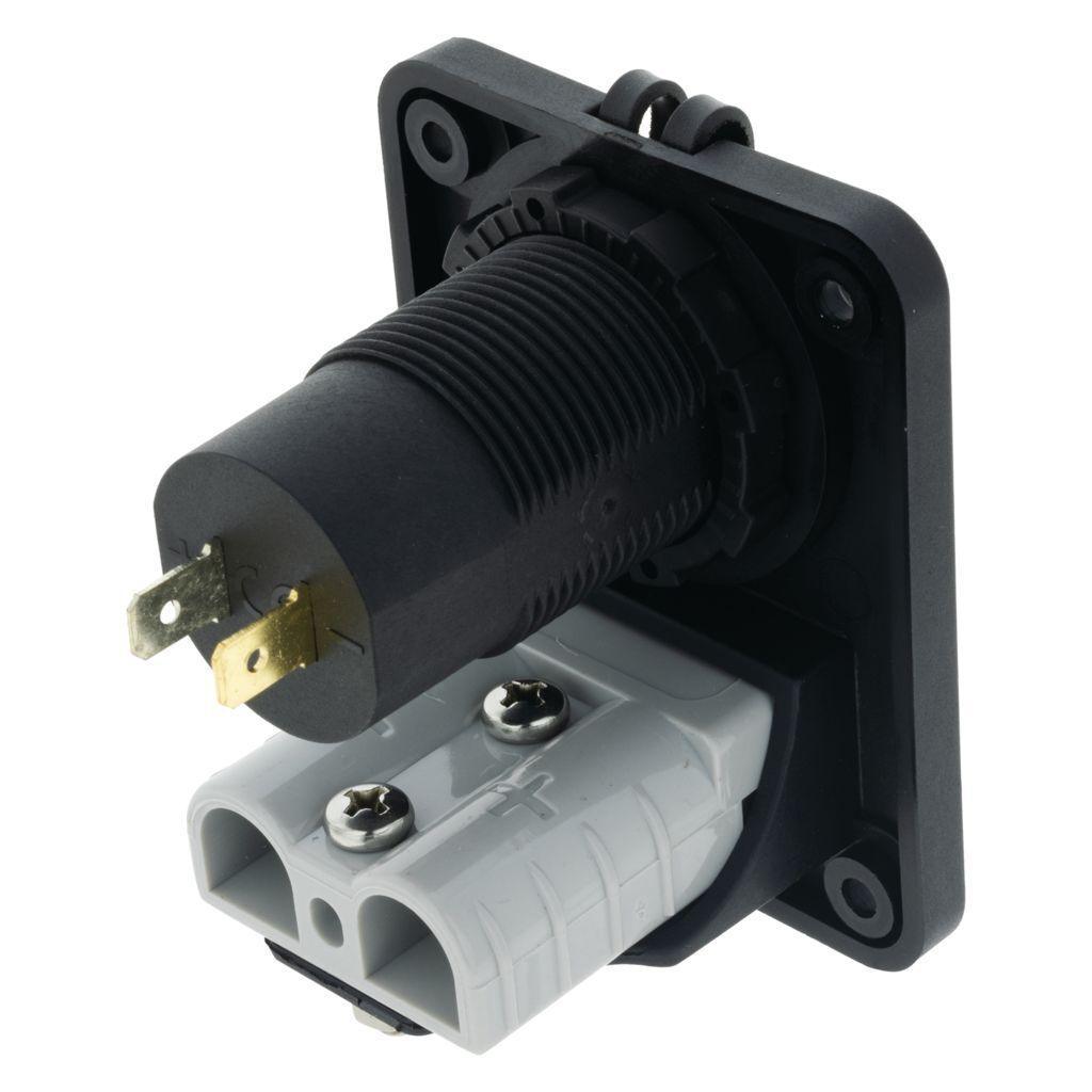 Double Flush Mount Housing With 50A Plug