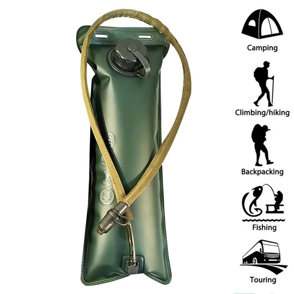 Water Bladder Water Reservoir Hydration Pack Storage Bag BPA Free - 2L 2.5L 3L Folding Outdoor Camping Running Vest Backpack
