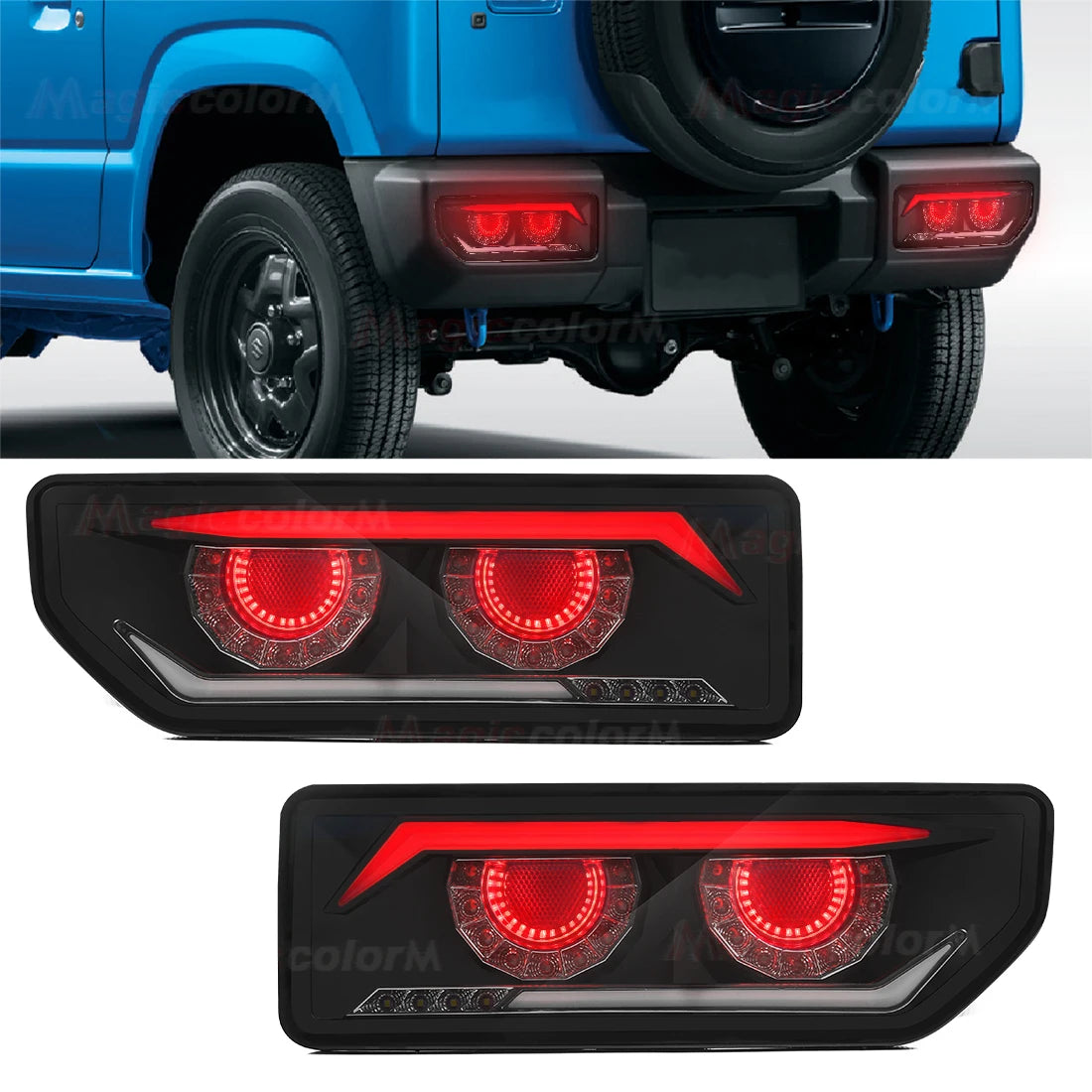 LED Tail Lights for Suzuki JIMNY Rear Lights Turn Signal Lamp Stop Brake Light Reverse Lamp