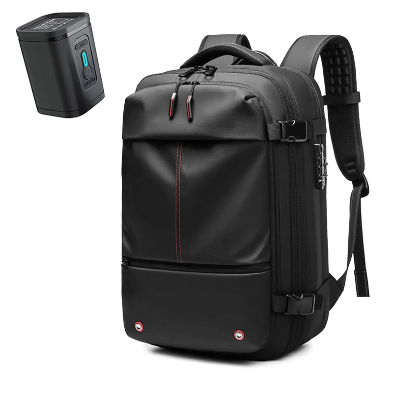 Travel Men 17 inch Laptop Backpack vacuum compression Backpack Business Large Capacity school Backpack expand outdoor backpack Open Cut Off-Grid