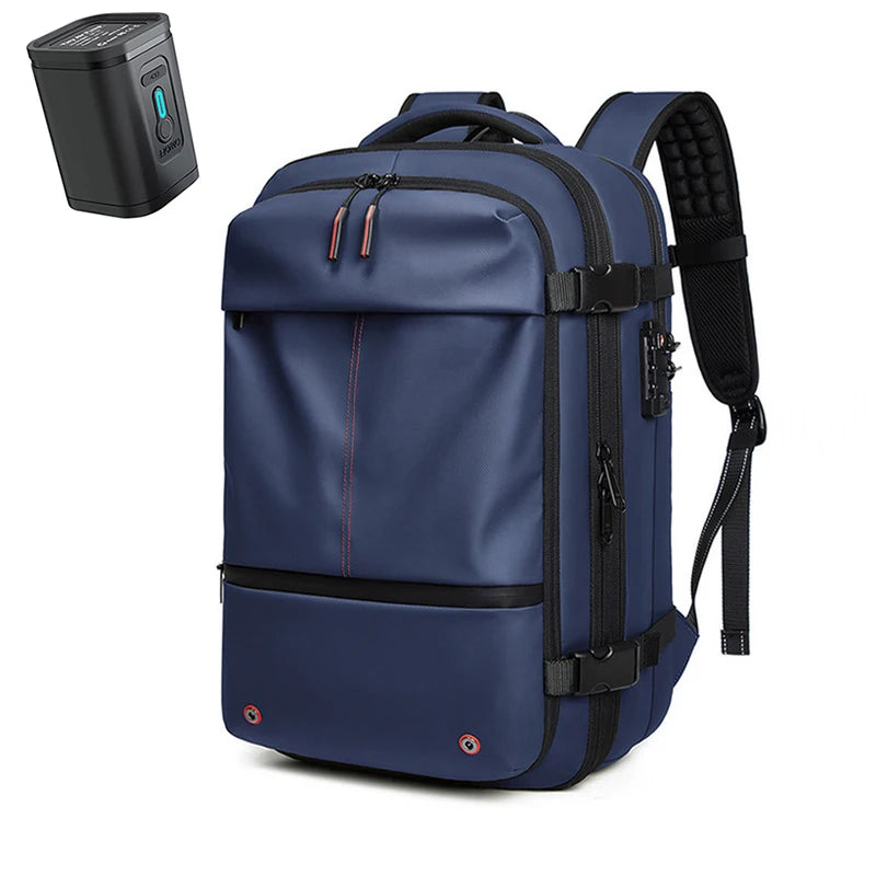 Travel Men 17 inch Laptop Backpack vacuum compression Backpack Business Large Capacity school Backpack expand outdoor backpack Open Cut Off-Grid