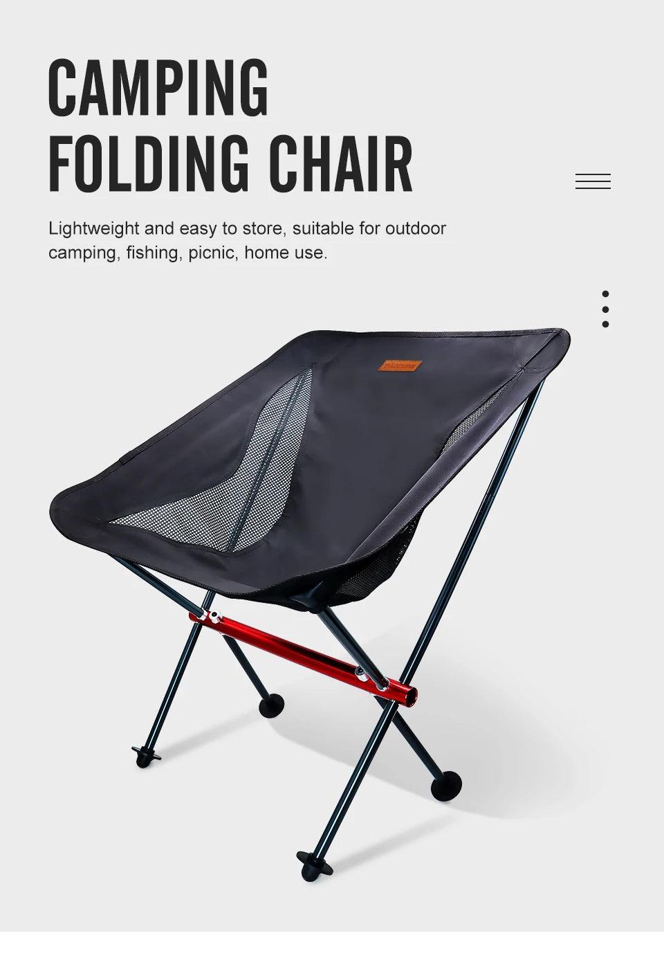 PACOONE Camping Fishing Folding Chair Tourist Beach Chaise Longue Chair for Relaxing Foldable Leisure Travel Furniture Picnic