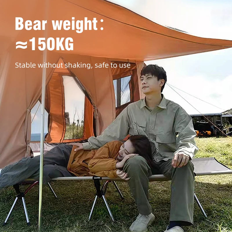 Folding Camping Bed Portable Outdoor Bed For Adults & Kids Camping