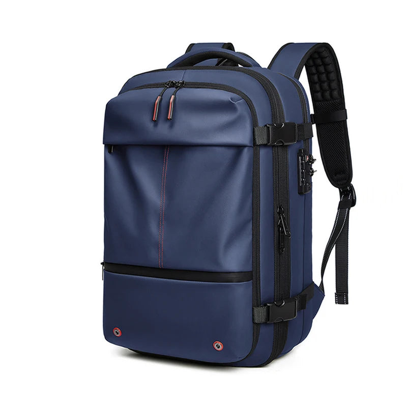 Travel Men 17 inch Laptop Backpack vacuum compression Backpack Business Large Capacity school Backpack expand outdoor backpack Open Cut Off-Grid