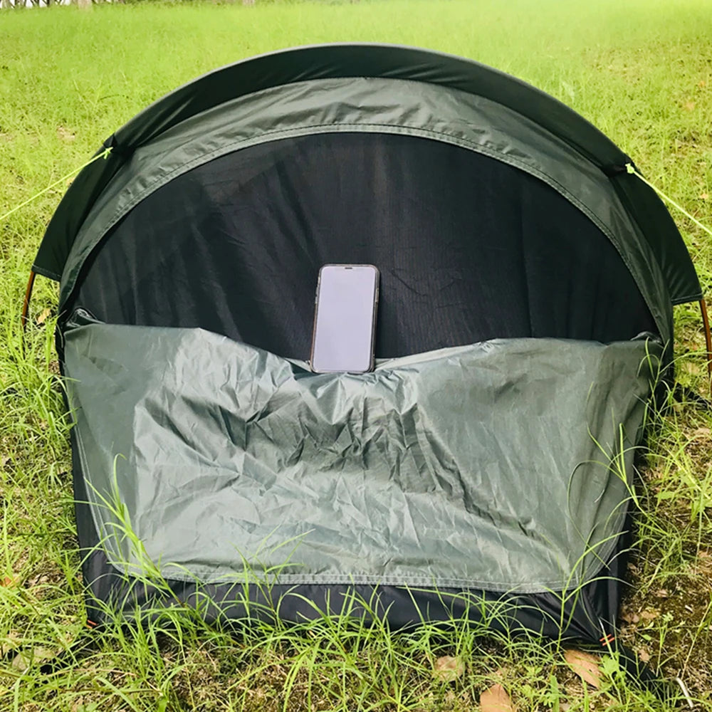 Backpacking Tent Outdoor Hiking Camping Sleeping Bag Tent Waterproof Lightweight Single Person Tent