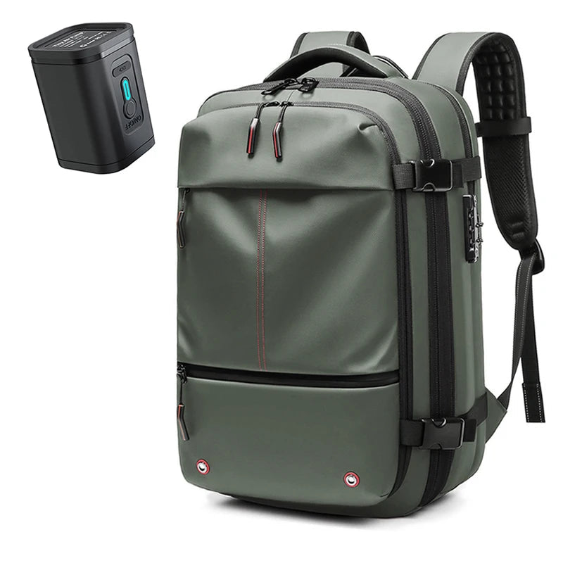 Travel Men 17 inch Laptop Backpack vacuum compression Backpack Business Large Capacity school Backpack expand outdoor backpack Open Cut Off-Grid