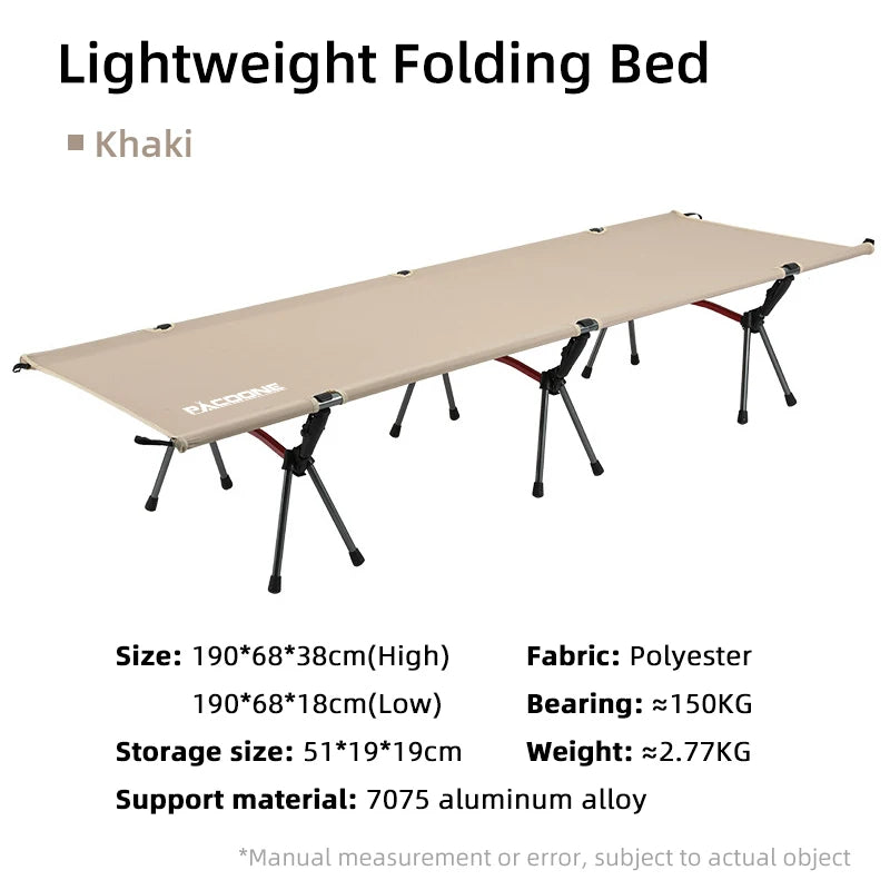 Folding Camping Bed Portable Outdoor Bed For Adults & Kids Camping