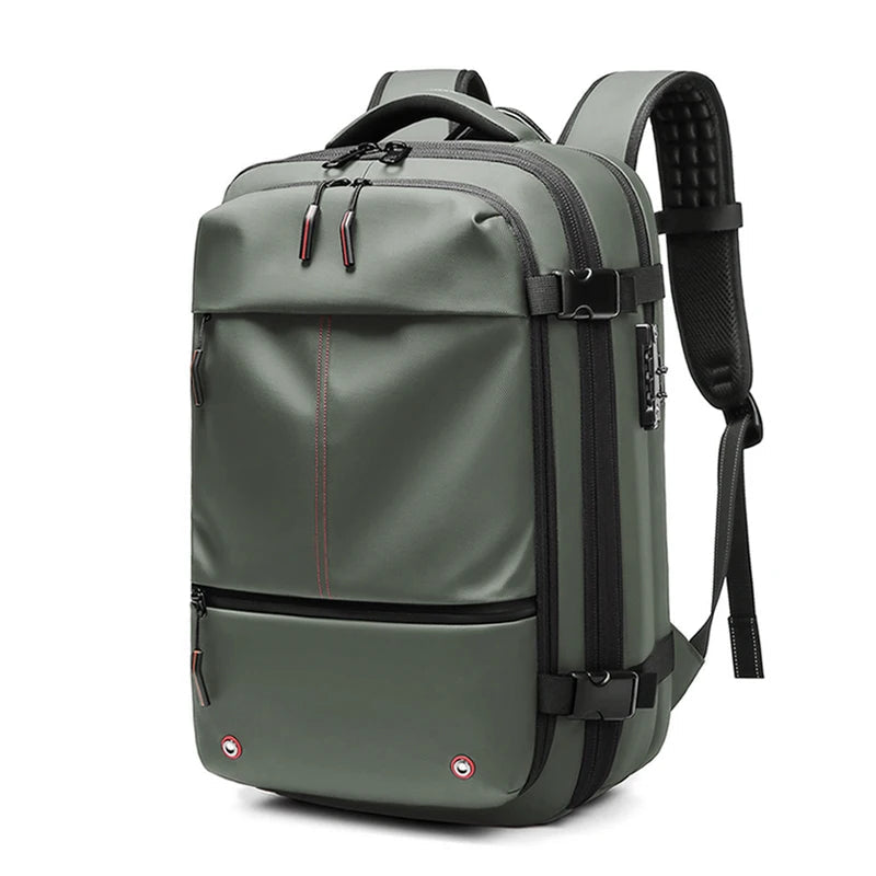 Travel Men 17 inch Laptop Backpack vacuum compression Backpack Business Large Capacity school Backpack expand outdoor backpack Open Cut Off-Grid