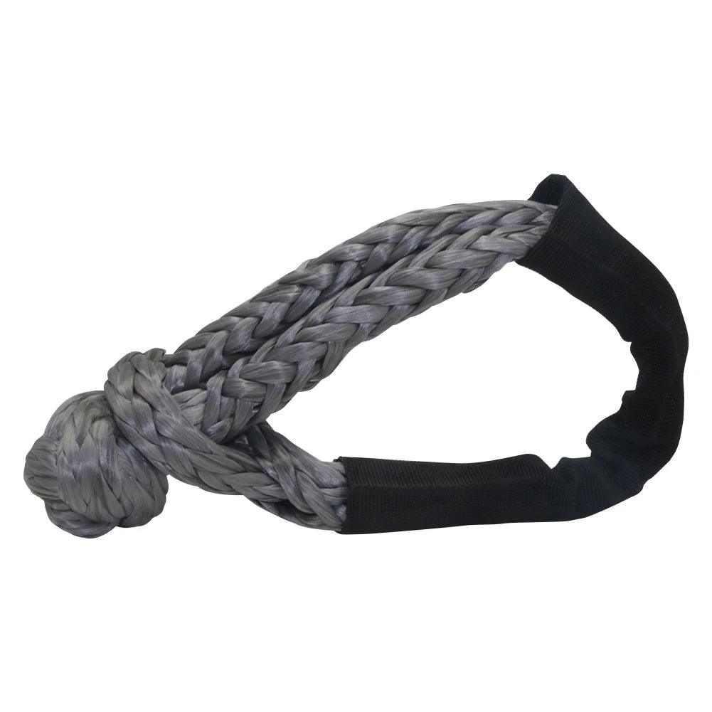 17T 38,000 Lbs Break Strength Synthetic Soft Shackle 1/2" X 22 Inch Rugged Shackles with Protective Sleeve For Vehicle Recovery