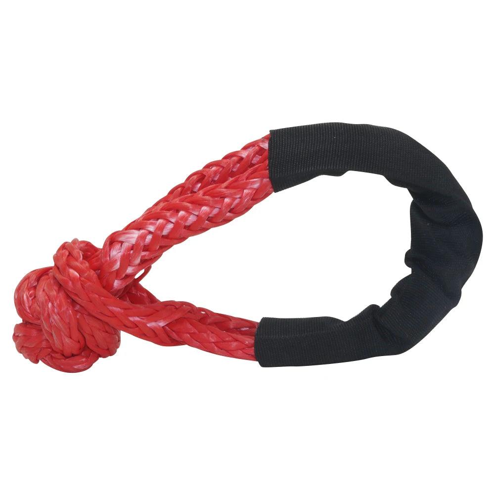 17T 38,000 Lbs Break Strength Synthetic Soft Shackle 1/2" X 22 Inch Rugged Shackles with Protective Sleeve For Vehicle Recovery