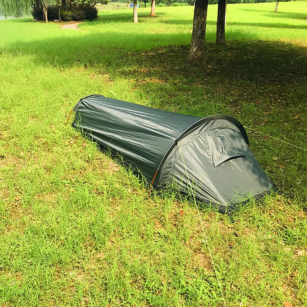 Backpacking Tent Outdoor Hiking Camping Sleeping Bag Tent Waterproof Lightweight Single Person Tent
