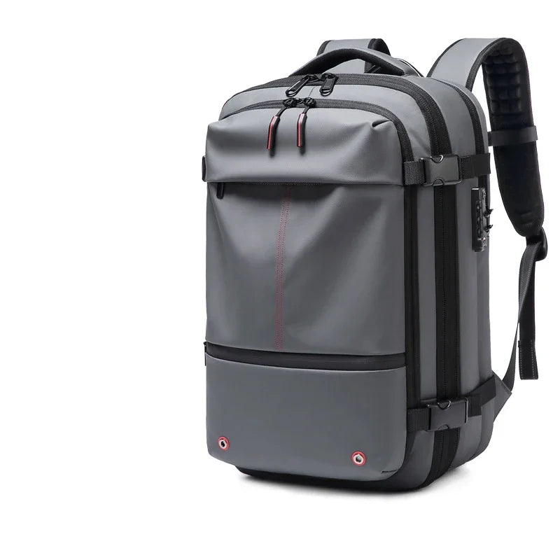 Travel Men 17 inch Laptop Backpack vacuum compression Backpack Business Large Capacity school Backpack expand outdoor backpack Open Cut Off-Grid