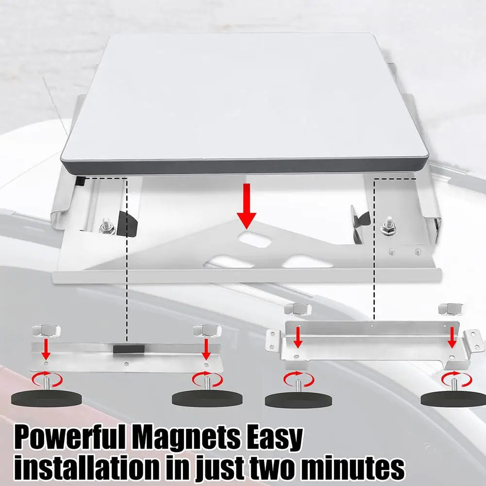 StarLink Mini Flat Mount Kit Car Roof Magnetic Mounting Bracket Quick Release Kit for RV Boat