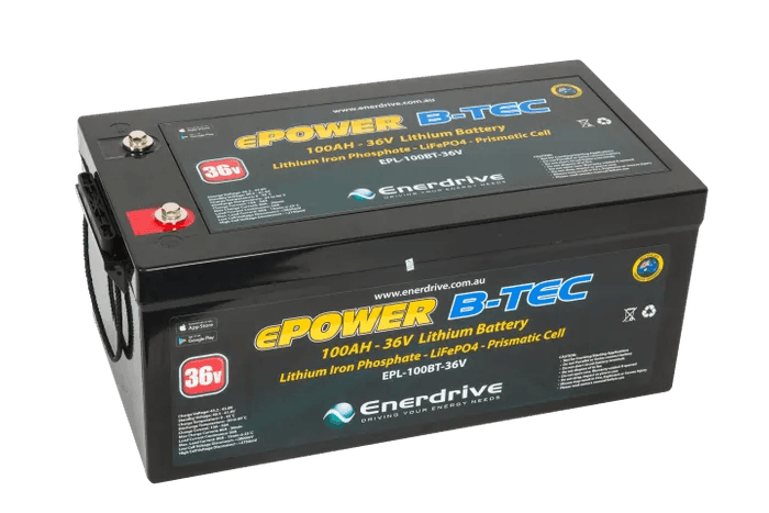 B-TEC 100amp / 36V LiFePo4 Battery BT 36v Bluetooth Lithium