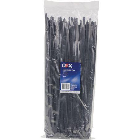 Black Nylon Cable Ties 7.6mm X 370mm x 100 Cable Ties