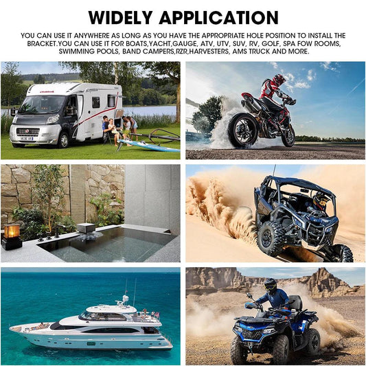 Boat Radio MP5 Marine Source Media Player AM FM RDS Receiver MP3 Stereo MP4 Video Play Bluetooth for ATV UTV SPA RZR Marine Radio