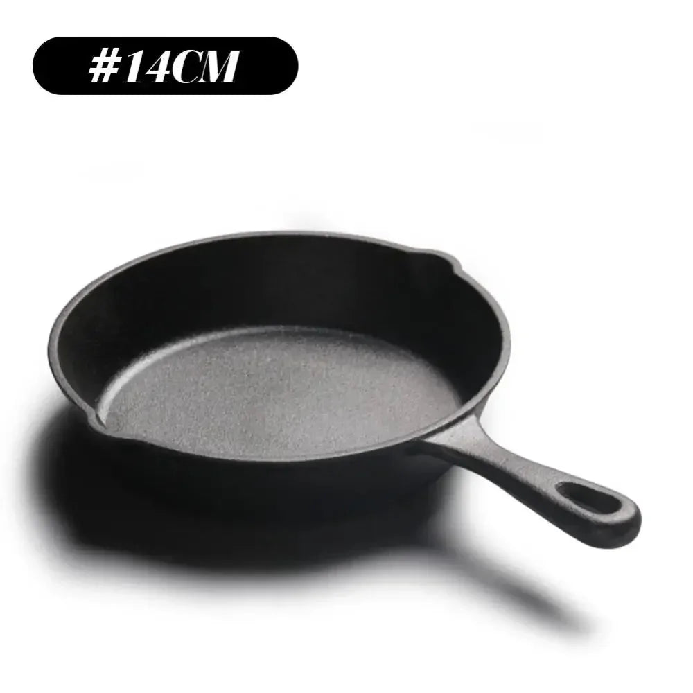 Cooking Food Natural Ingredients Fry Pan Durable Nonstick Cooking Fried Pan Seasoned Cast Iron Griddle Kitchen Cookware Pot Set Frying Pan