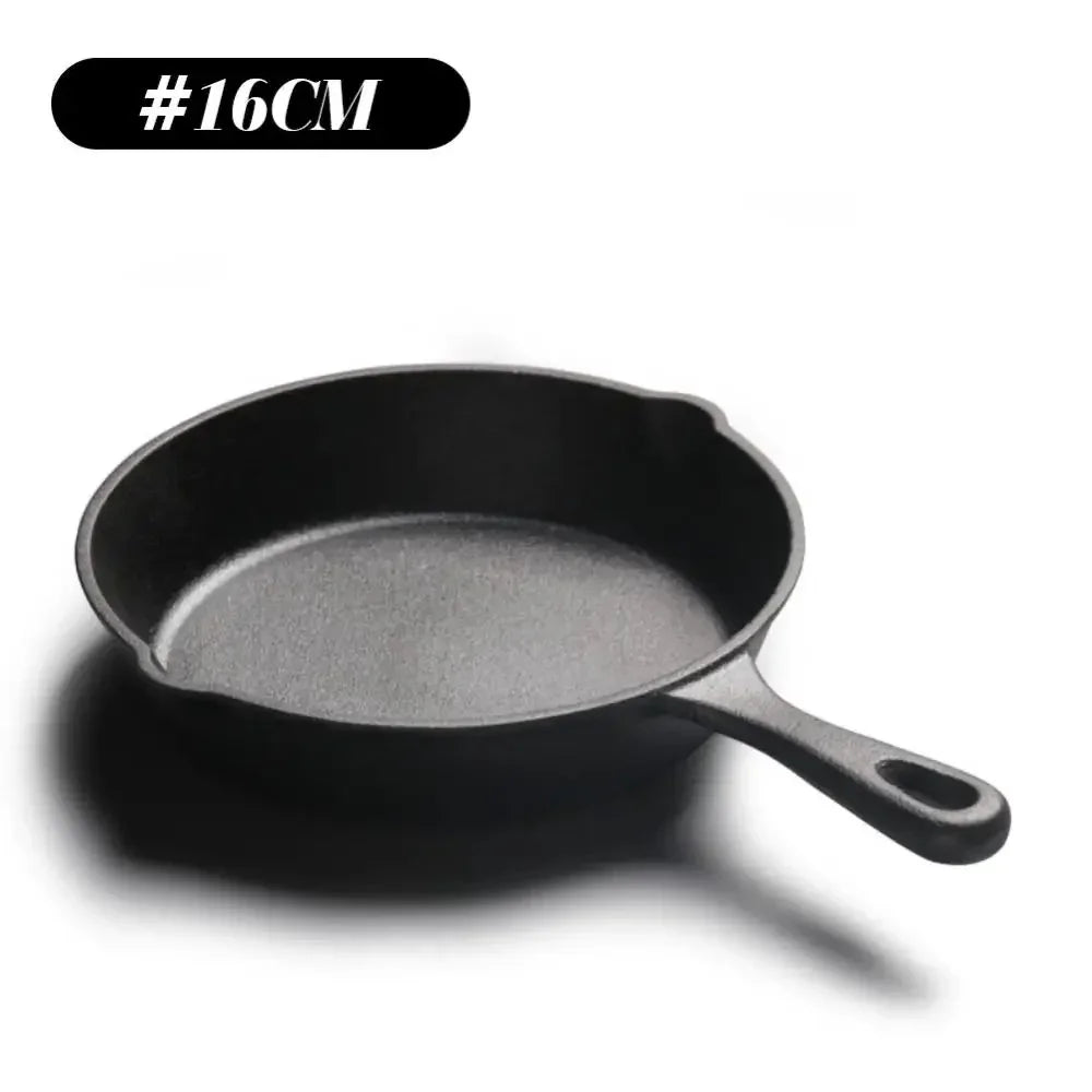 Cooking Food Natural Ingredients Fry Pan Durable Nonstick Cooking Fried Pan Seasoned Cast Iron Griddle Kitchen Cookware Pot Set Frying Pan