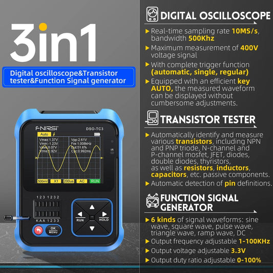 Digital 3 In 1 Oscilloscope DSO-TC3 Oscilloscope