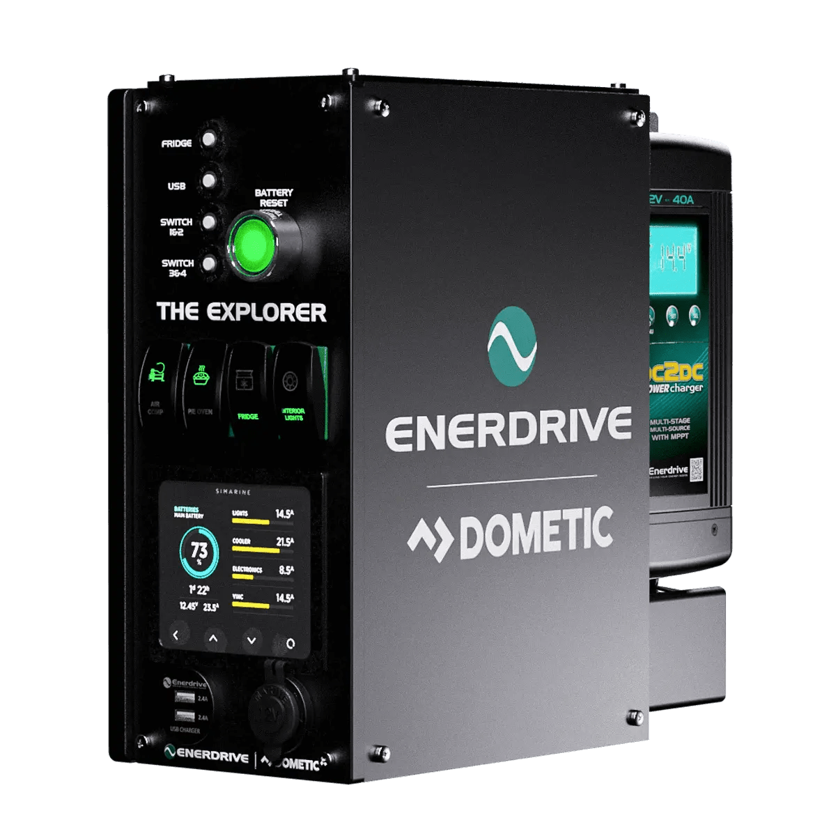 Explorer System (LEFT) 40DC Inc Simarine SCQ50 Power Systems
