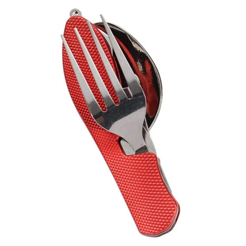 Foldable Camping Utensil Set - Multi-Functional Knife, Fork, Spoon Combo For Outdoor Activities And Sports Camping Picnic Travel Camping Utensils