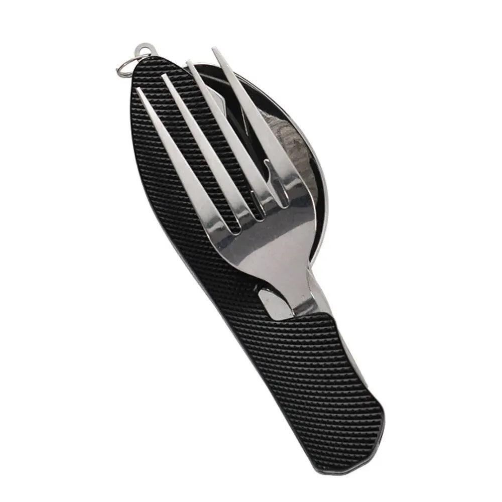 Foldable Camping Utensil Set - Multi-Functional Knife, Fork, Spoon Combo For Outdoor Activities And Sports Camping Picnic Travel Camping Utensils