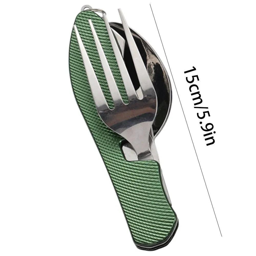 Foldable Camping Utensil Set - Multi-Functional Knife, Fork, Spoon Combo For Outdoor Activities And Sports Camping Picnic Travel Camping Utensils