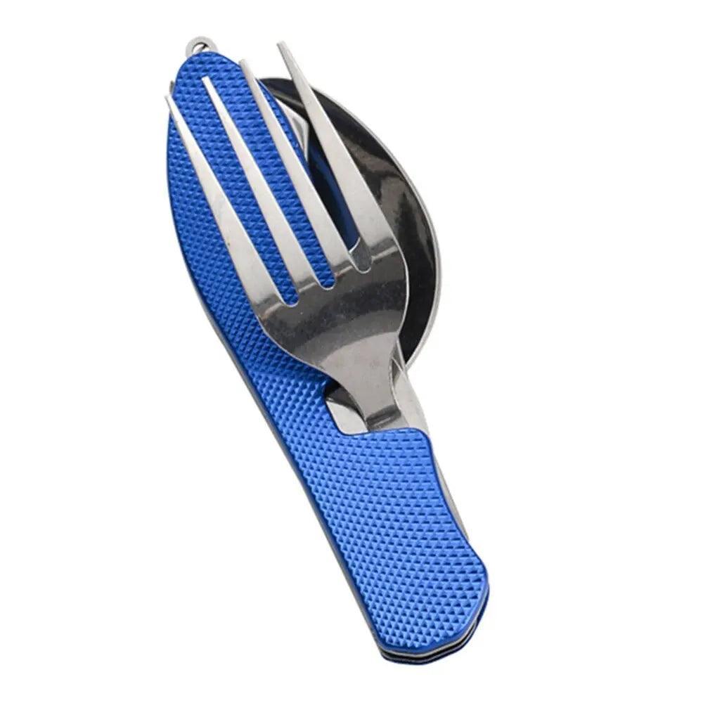 Foldable Camping Utensil Set - Multi-Functional Knife, Fork, Spoon Combo For Outdoor Activities And Sports Camping Picnic Travel Camping Utensils