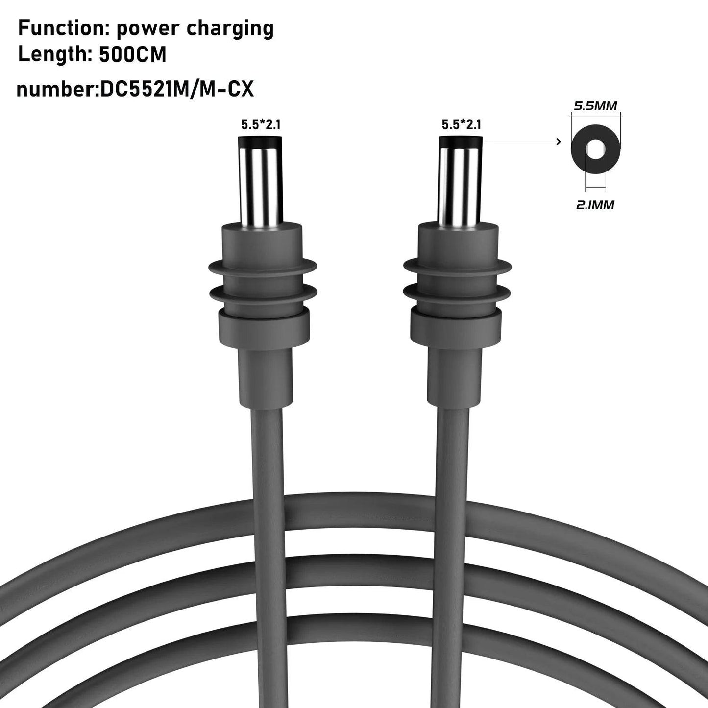 For Starlink Mini Cable 2M(6.6ft) Starlink Mini DC Power Type-C Input Replacement cable Waterproof Outerdoor Barrel Jack Chargin Starlink Cables & Adaptors