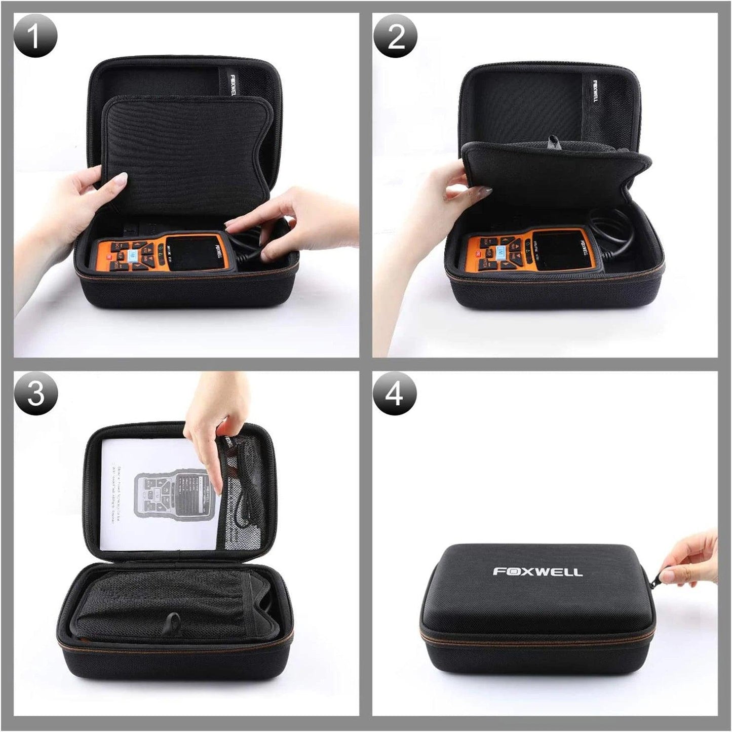 FOXWELL NT301 NT510 CASE OBD2 Scanner Professional Enhanced OBDII Diagnostic Box OBD Scanner Case