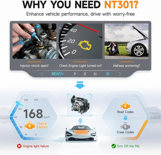 FOXWELL NT301 OBD2 Scanner OBD Scanner Case