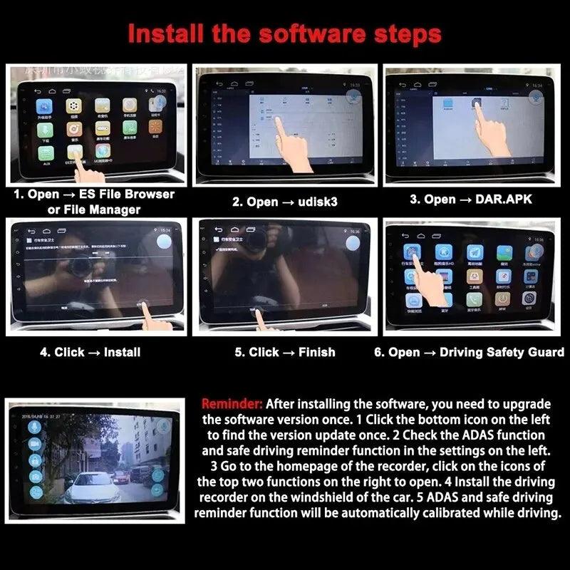 In Vehicle Dash Camera DVR Dash Cam Full HD 1080P Dash Camera