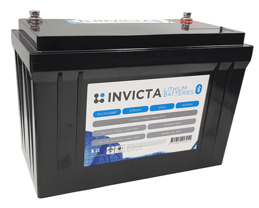 Invicta 12V 125AH + Bluetooth 12v Bluetooth Lithium