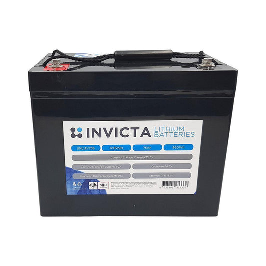 Invicta 12V 75AH + Bluetooth 12v Bluetooth Lithium