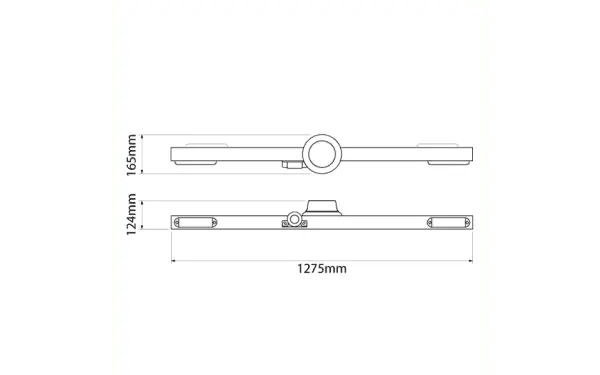 IONNIC MINE BAR 1275MM (BBS Alarm / Without Worklamps) Mine Bar / High Lights