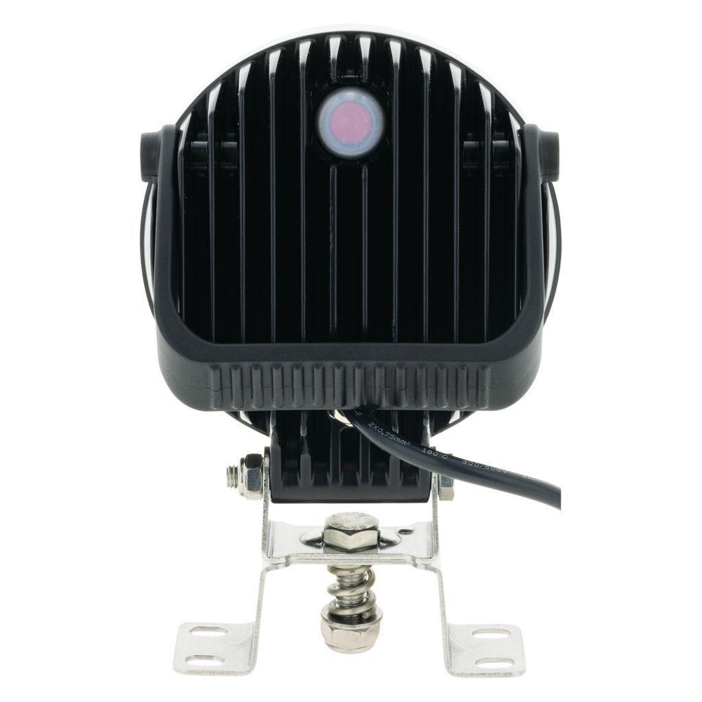 Led Round Spot Beam Worklamp W/ Handle & Switch Black Housing LED Work Lamps