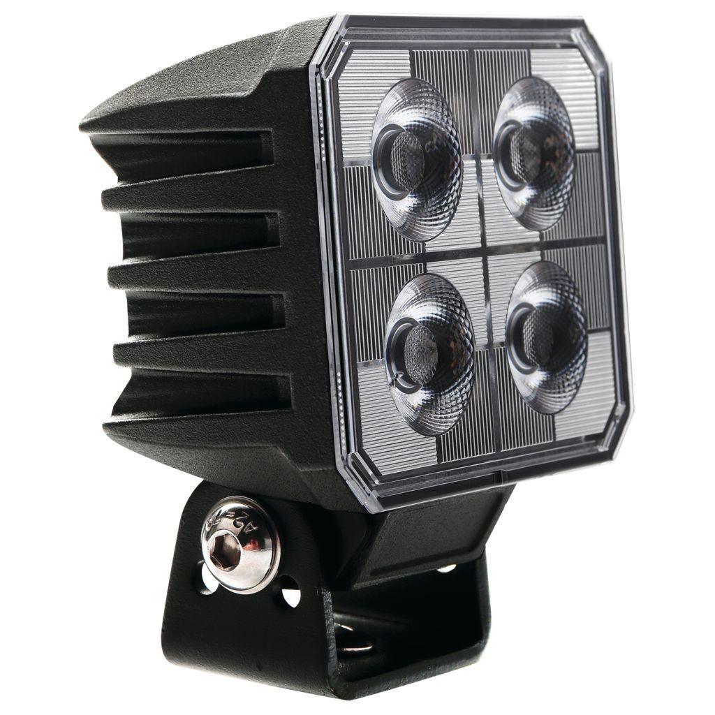 Led Square Worklamp Spot Beam 10 Deg 9-36V 40W 4 Leds Black Hsng 3,800LMN IP69K LED Work Lamps