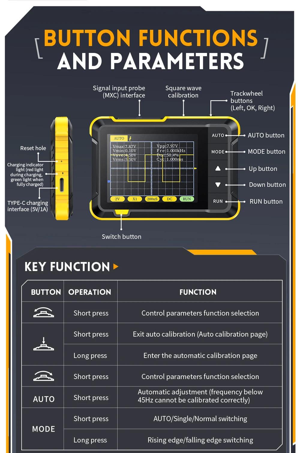 Mini Handheld Digital Oscilloscope DSO152 Oscilloscope